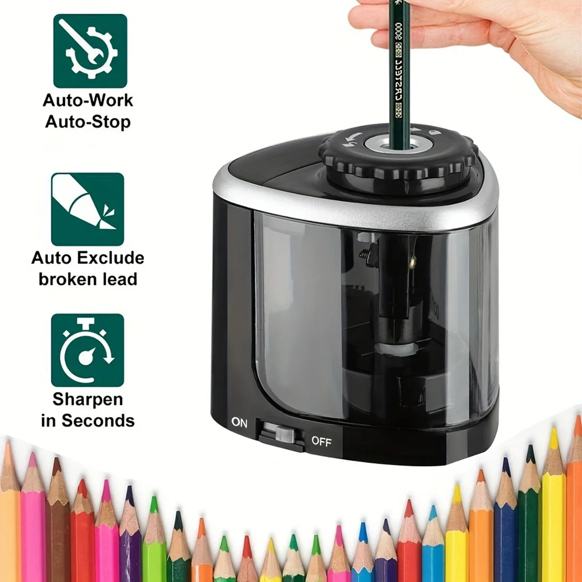 Electric Pencil Sharpener Usb - مبراة كهربائية تجميع سطح المكتب مبراة