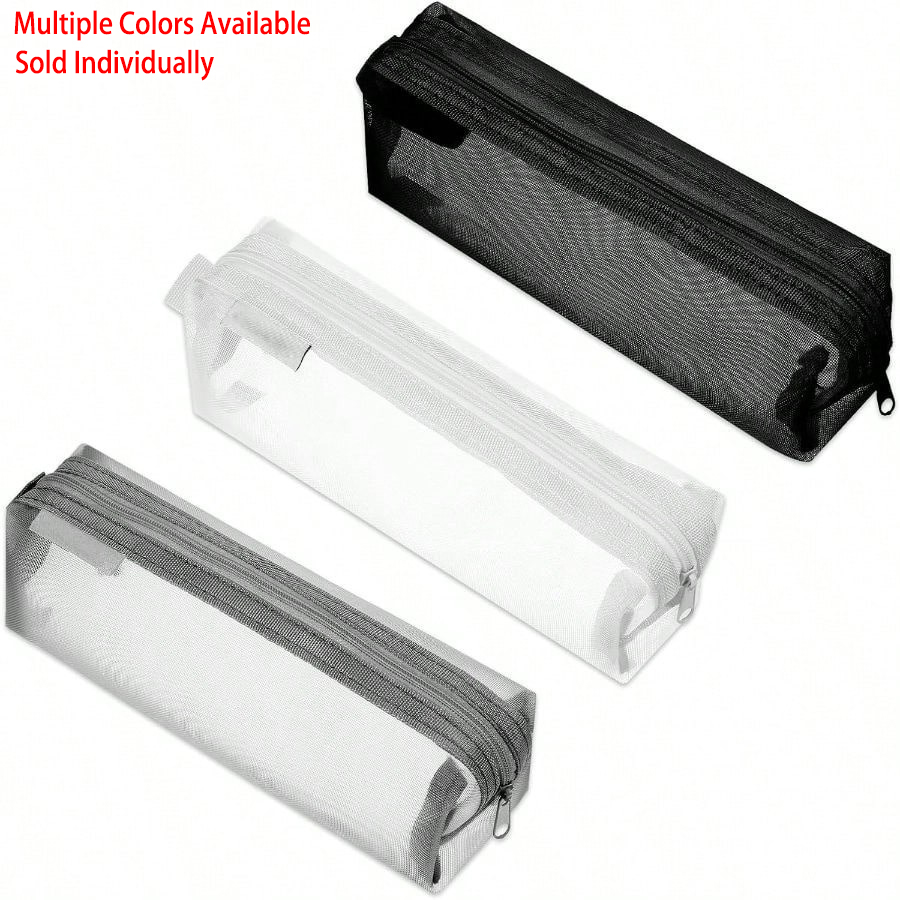 حقيبة أقلام شفافة من الشبك، حا - مراجعة Clear Mesh Pencil Pouch For Exam وسعره