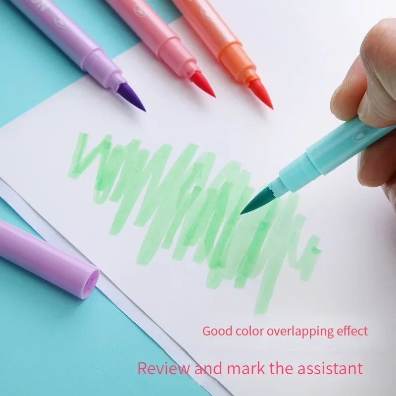 6 قطعة/المجموعة فرشاة تمييز أق - مراجعة Pastel Highlighter Set Double Ended وسعره