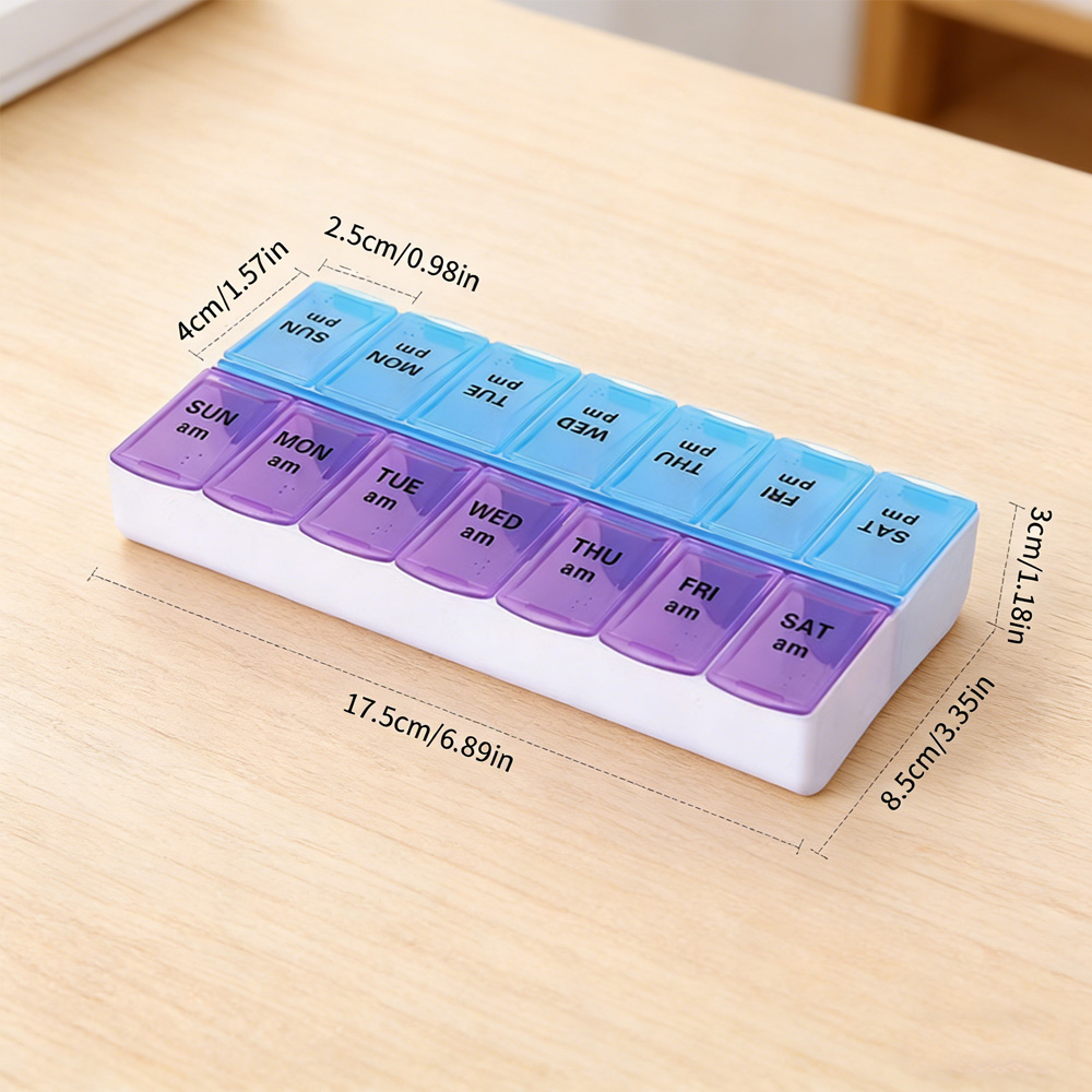 علبة أدوية محمولة بـ 14 حجرة م - مراجعة Stationery وسعره