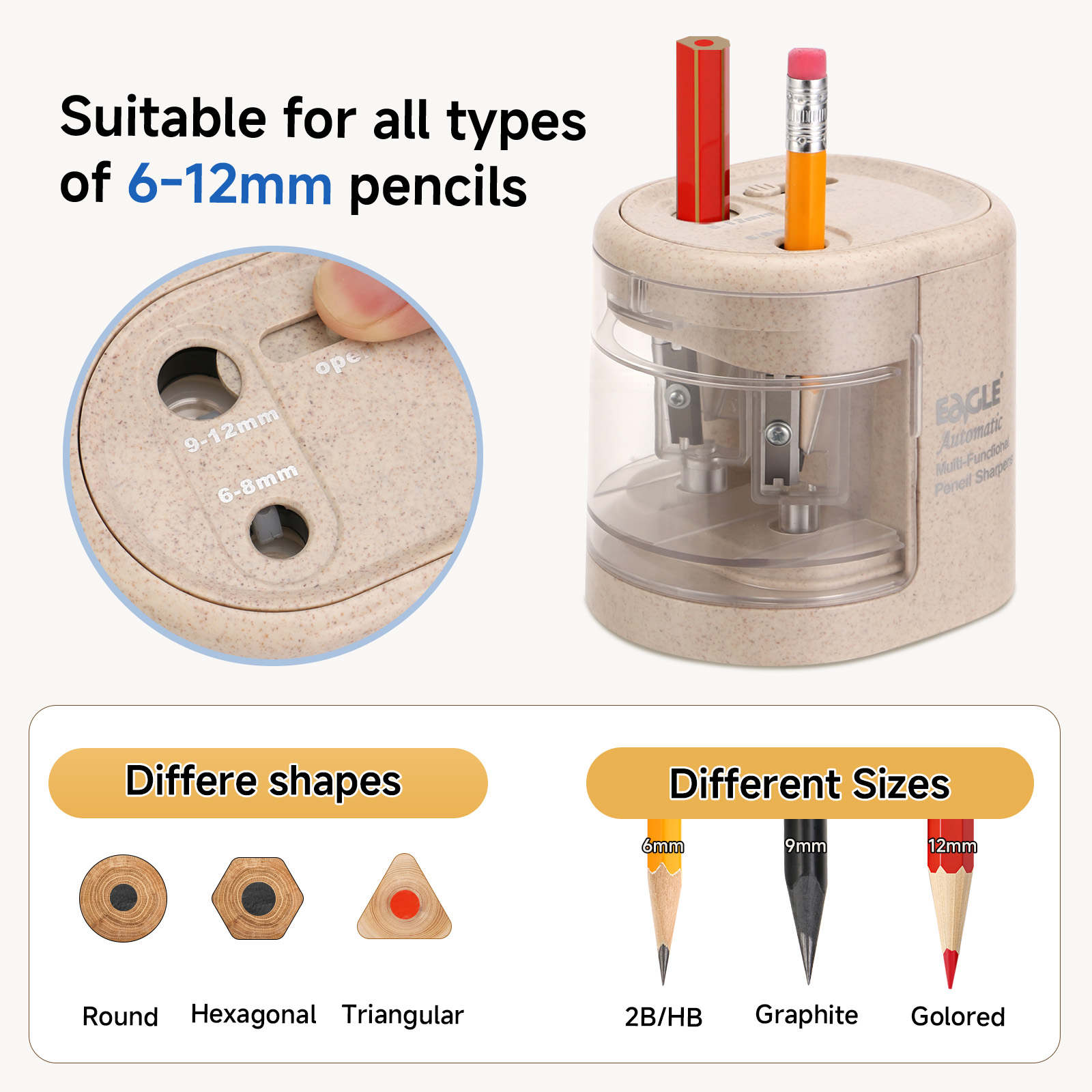 مبراة أقلام كهربائية أوتوماتيك - مراجعة Electric Pencil Sharpener Usb وسعره
