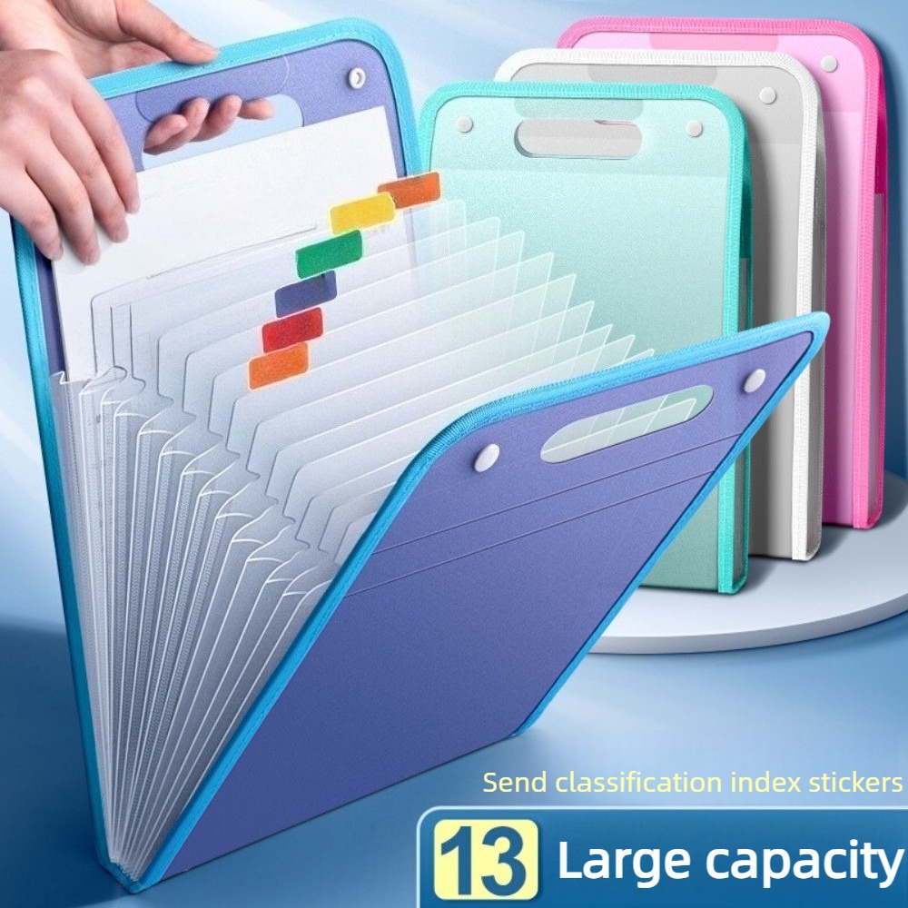 حافظة ملفات شفافة قابلة للتوسي - مراجعة Expandable Accordion File Folder 13 Pockets وسعره