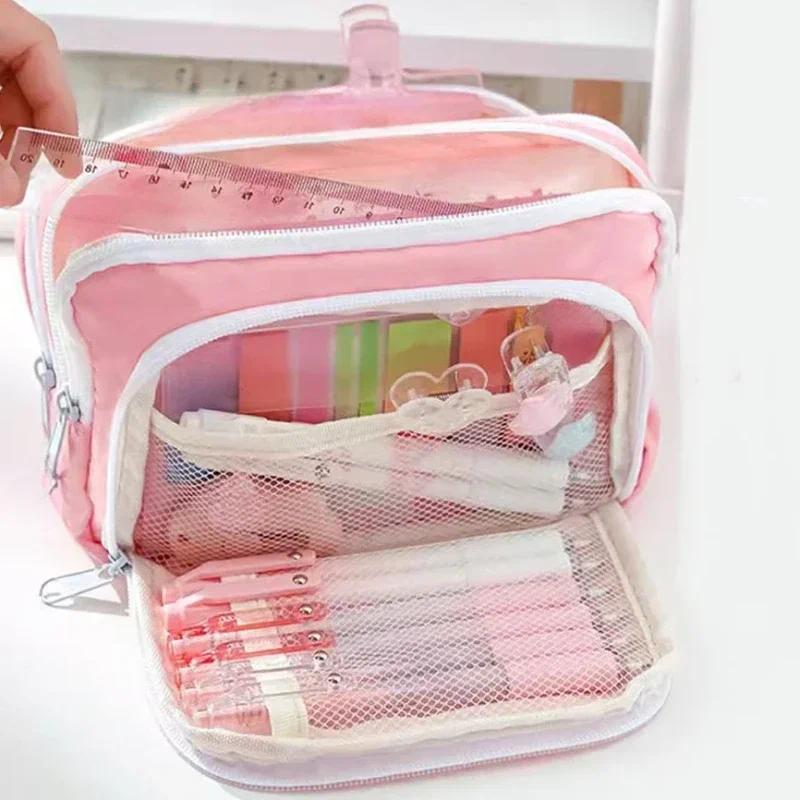 حقيبة أقلام رصاص محمولة ذات سع - مراجعة Aesthetic Large Pencil Case Pouch وسعره