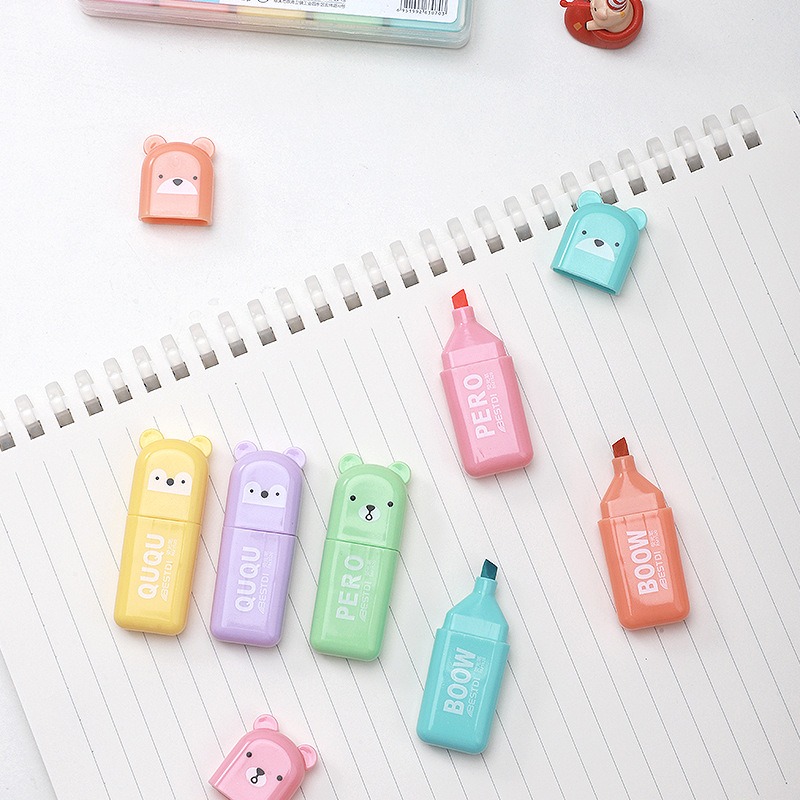 4/6/12 قطعة أقلام تحديد على شك - مراجعة Pastel Highlighter Set Double Ended وسعره