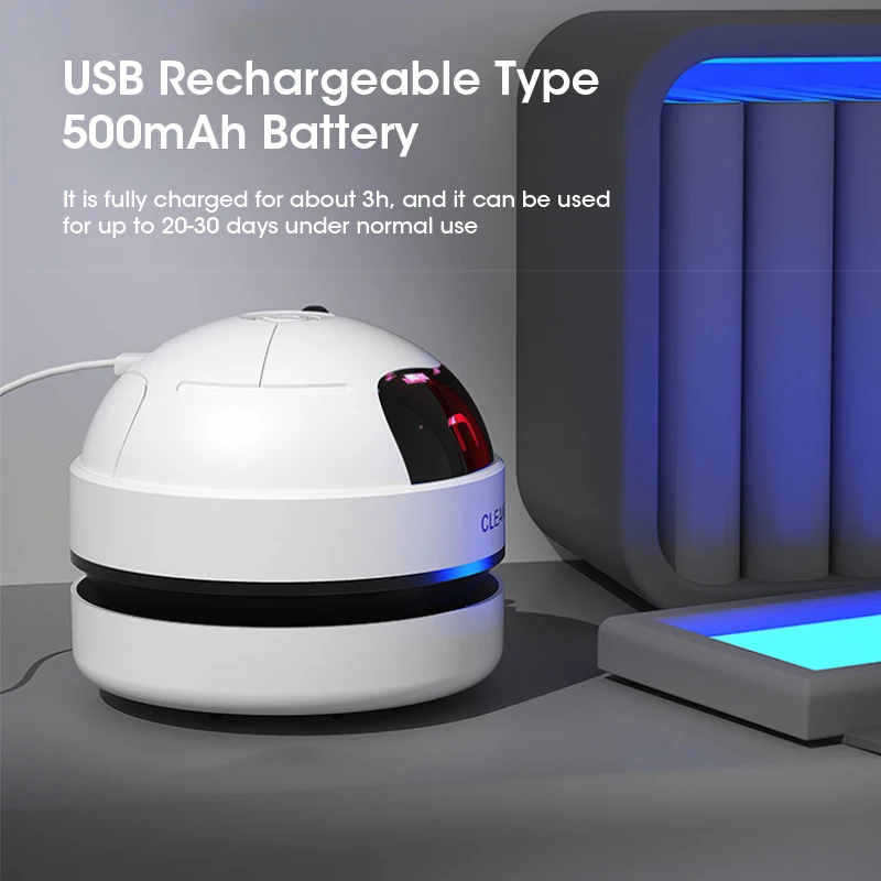 مكنسة كهربائية صغيرة محمولة قا - مراجعة Mini Desktop Vacuum Cleaner For Eraser Dust وسعره