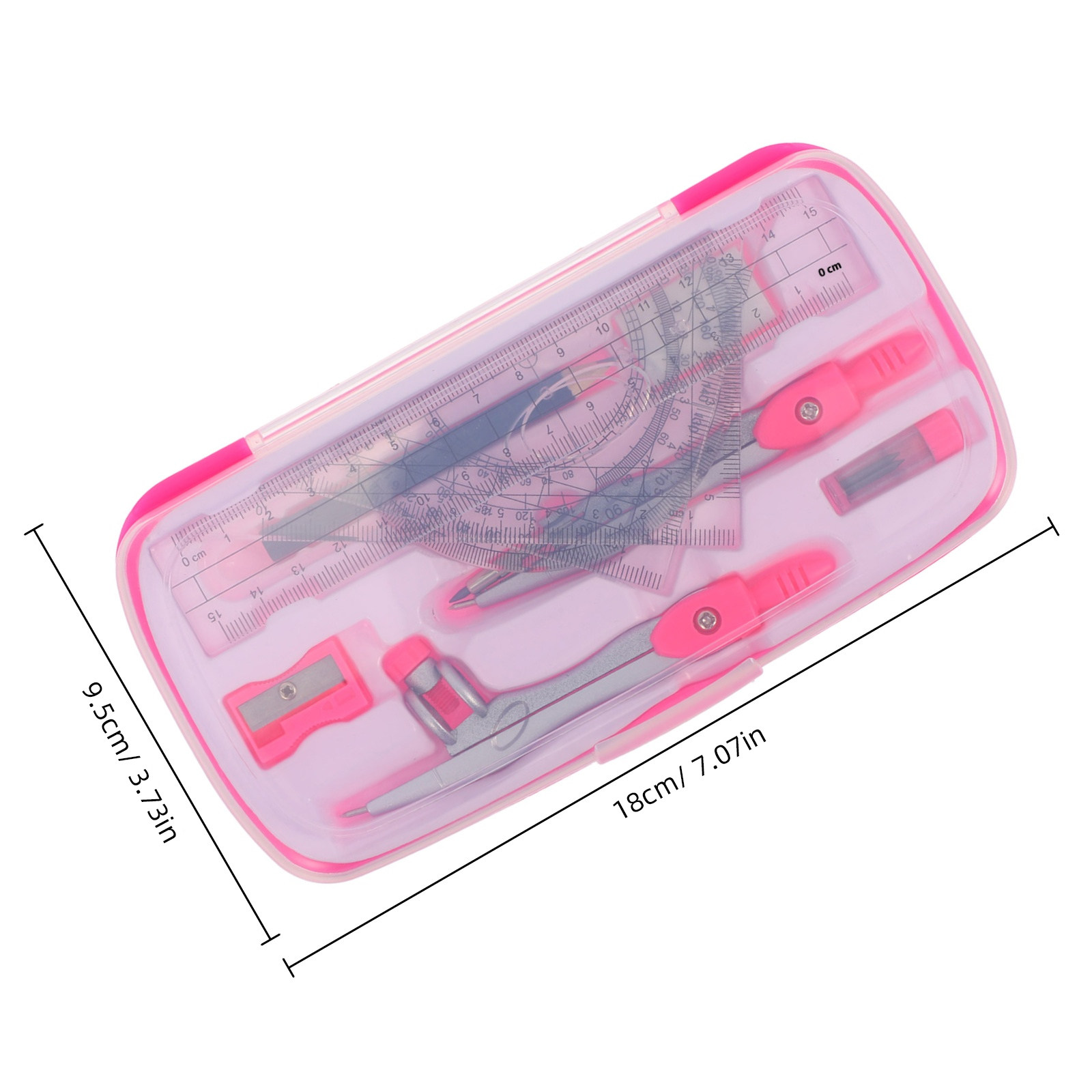 مجموعة أدوات هندسية محمولة خفي - مراجعة Math Geometry Set With Compass وسعره