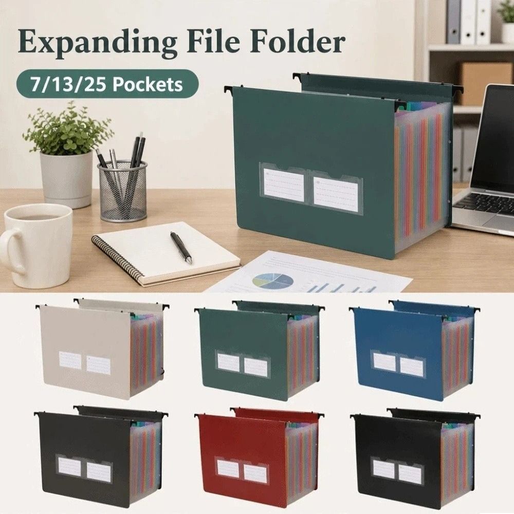 حافظة ملفات قابلة للتوسيع بـ 7 - مراجعة Expandable Accordion File Folder 13 Pockets وسعره
