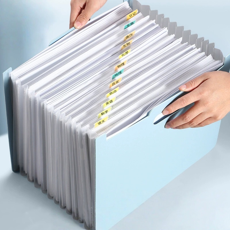 منظم ملفات أكورديون بـ 13 جيبً - مراجعة Expandable Accordion File Folder 13 Pockets وسعره