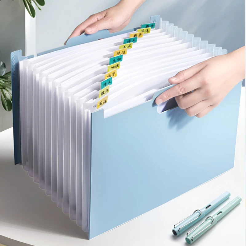 منظم ملفات أكورديون بـ 13 جيبً - مراجعة Expandable Accordion File Folder 13 Pockets وسعره
