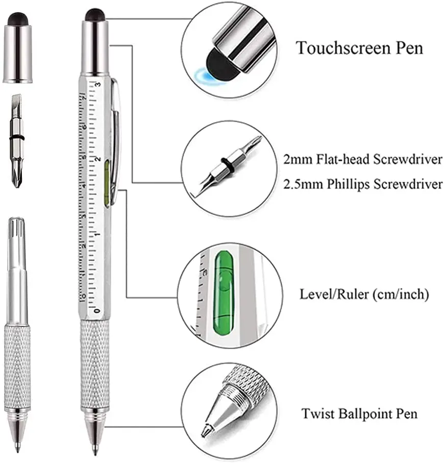 قلم متعدد الوظائف 7 في 1 مع شا - مراجعة Writing Tools وسعره